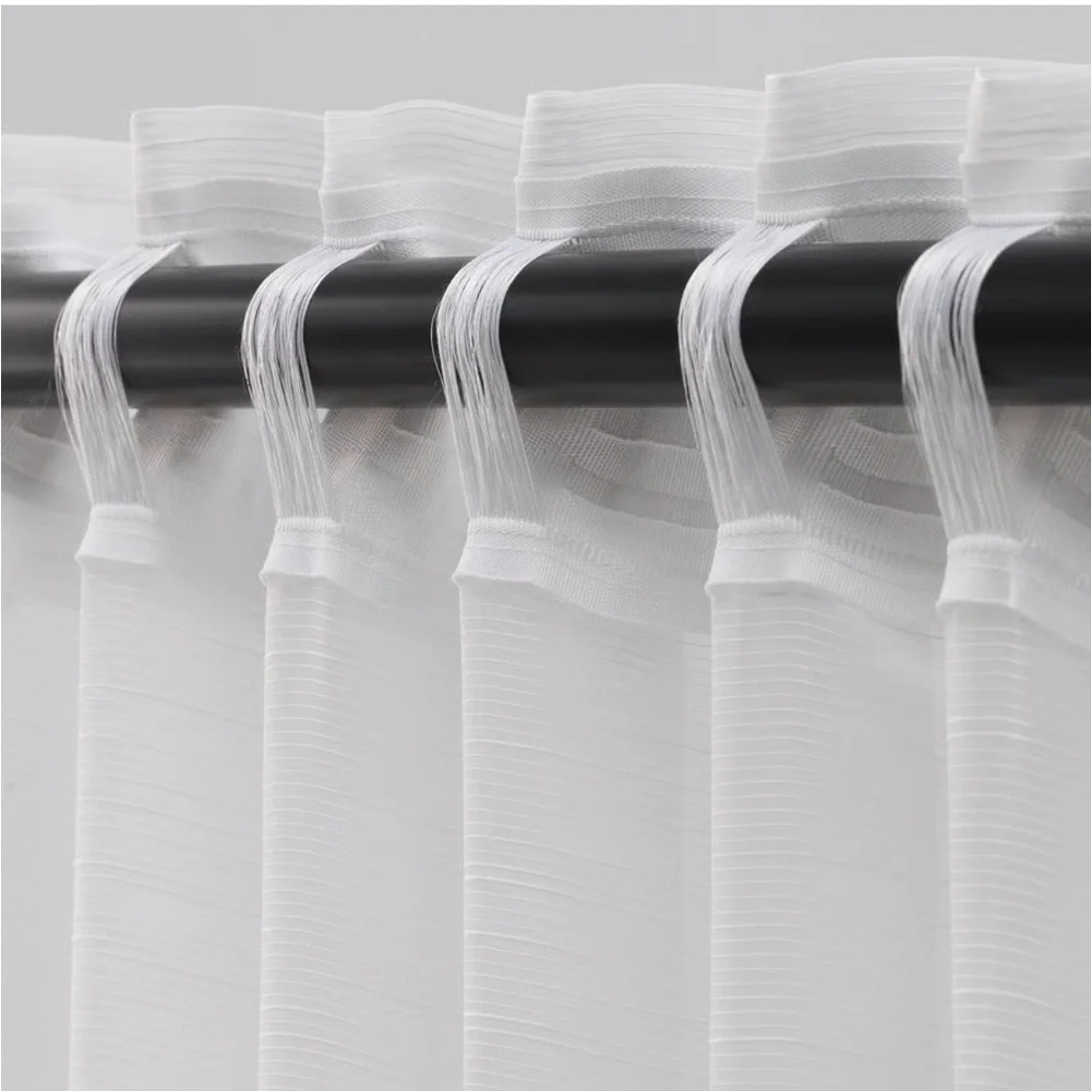 New IKEA white Sheer Curtains 2pc size 145cm 57” inches by 98” inches
